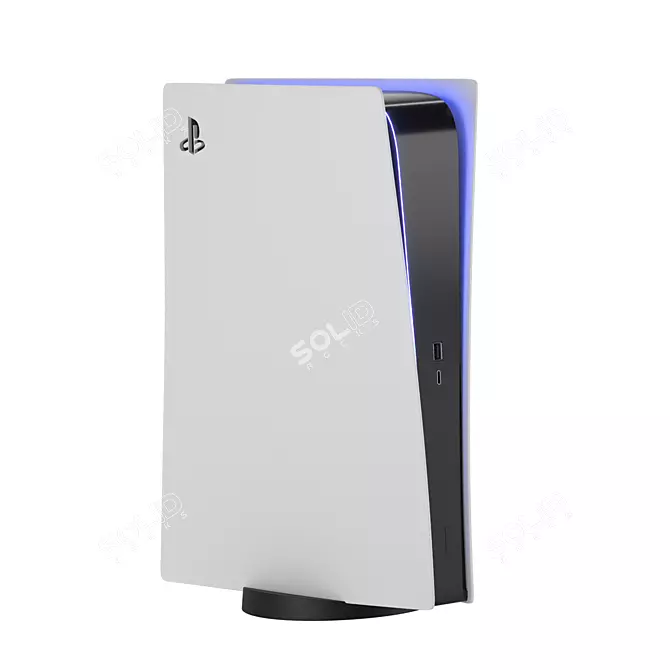 Next-Gen Gaming Powerhouse | PS5 3D model image 2