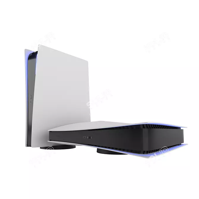 Next-Gen Gaming Powerhouse | PS5 3D model image 4