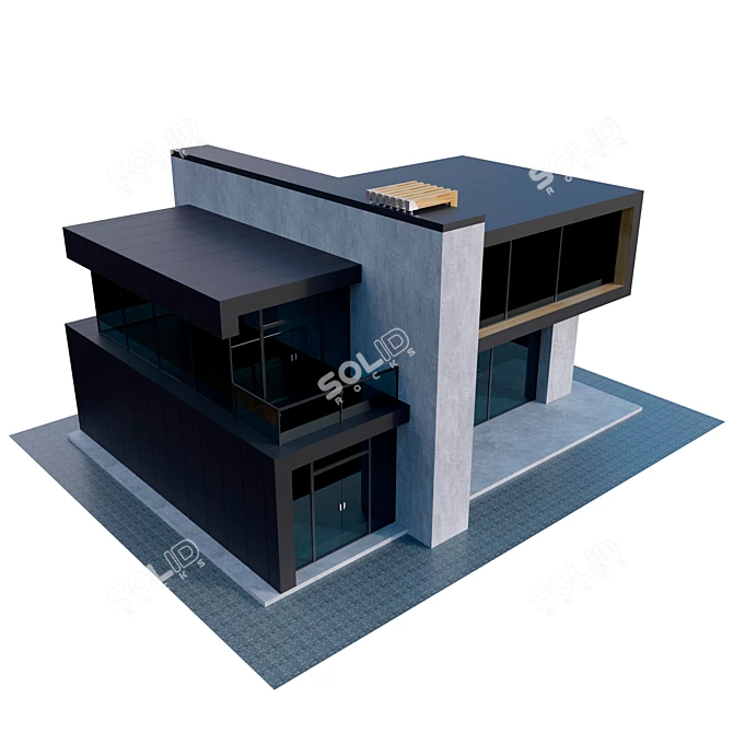 Contemporary Dream Home 3D model image 3