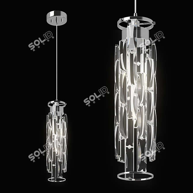 Modern Limpio Pendant Chandelier 3D model image 1