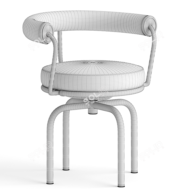 Cassina LC7 Al Fresco Chair 3D model image 4