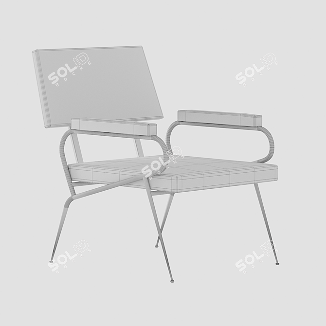 Elegant Comfort: J Chair 3D model image 7