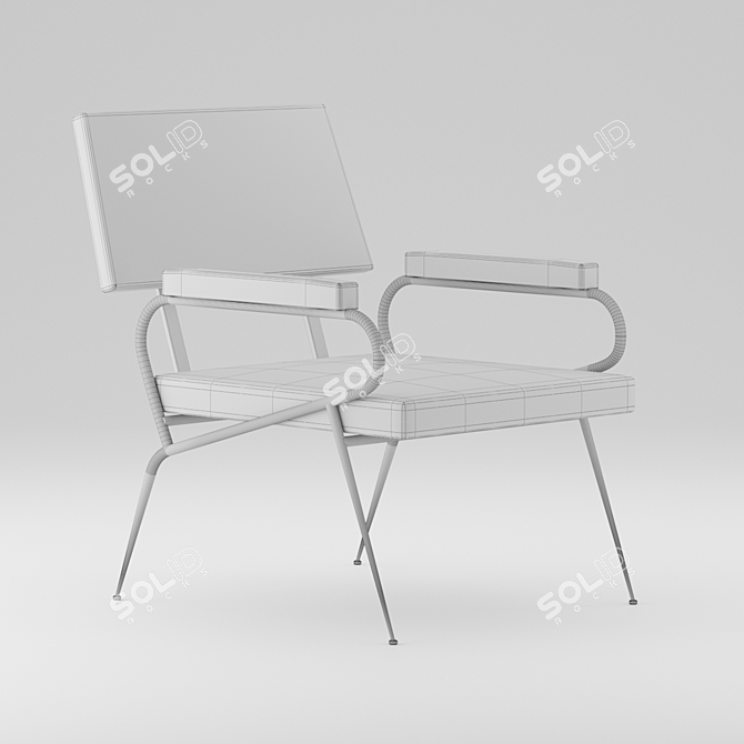 Elegant Comfort: J Chair 3D model image 9