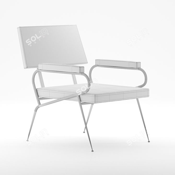 Elegant Comfort: J Chair 3D model image 11