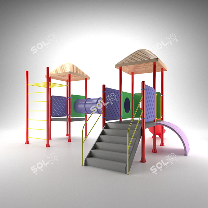 Playful Joy: Let the Fun Begin! 3D model image 2