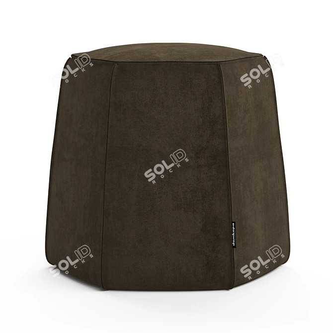 Modern Angles Pouf - Stylish and Versatile Seating 3D model image 2