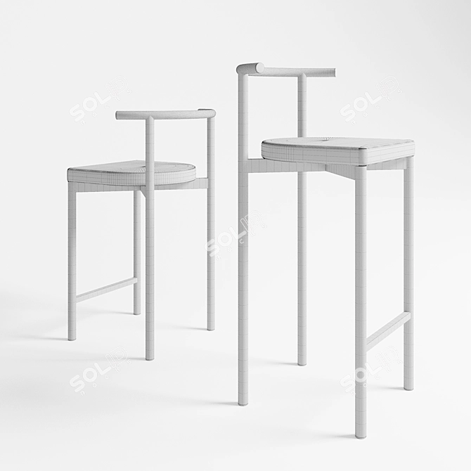 Delo Bar Stool 3D model image 3