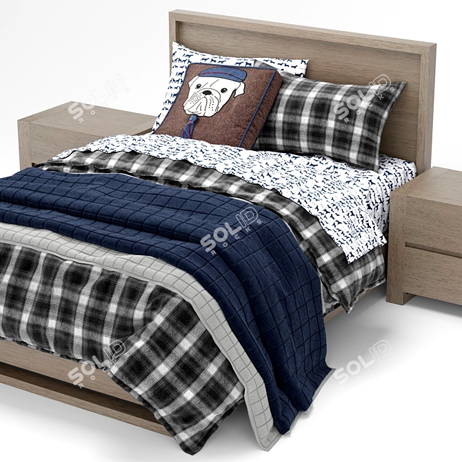 Wyler Bed: Timeless Elegance for Babies & Kids 3D model image 2