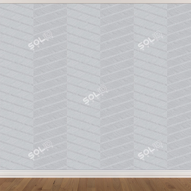 Seamless Wallpaper Set - 3 Colors 3D model image 3