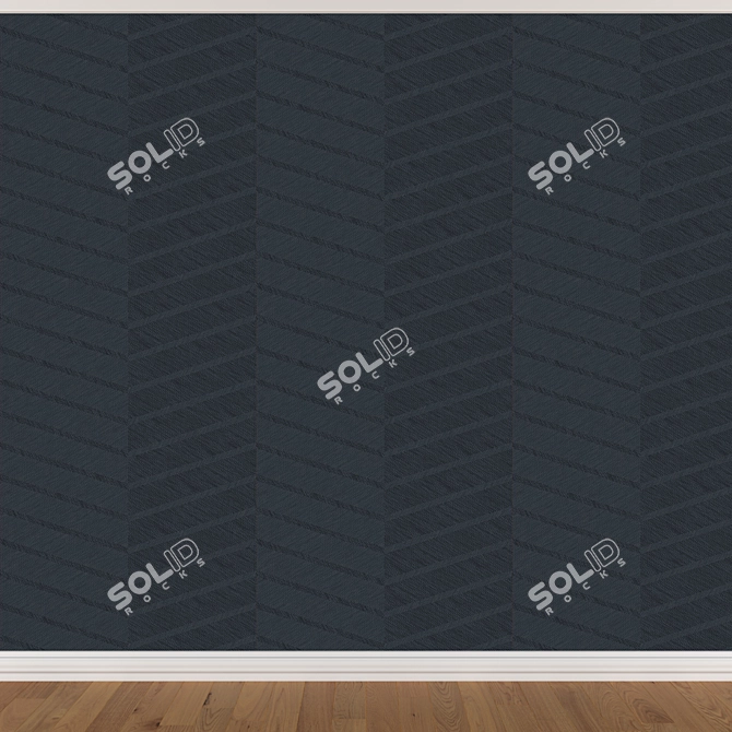 Seamless Wallpaper Set - 3 Colors 3D model image 4