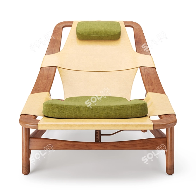 Arne Tidemand Ruud Lounge Chair: Iconic Scandinavian Designer Piece 3D model image 3