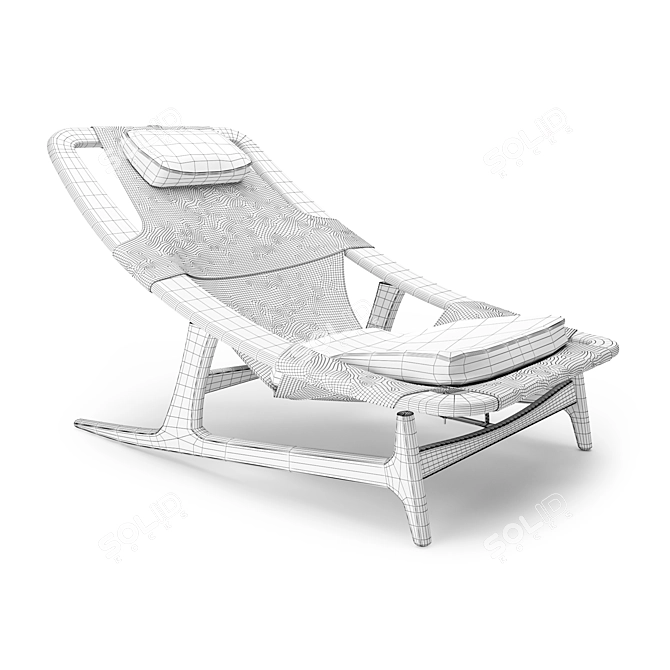 Arne Tidemand Ruud Lounge Chair: Iconic Scandinavian Designer Piece 3D model image 5