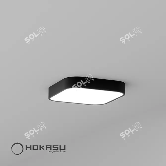 Title: HOKASU Square-R LED Light 3D model image 3