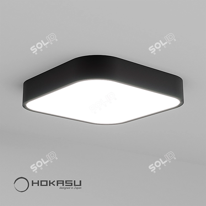 Title: HOKASU Square-R LED Light 3D model image 5