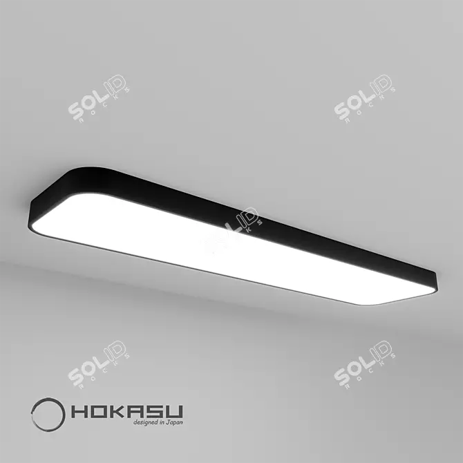 HOKASU Square-R: Bright, Natural, and Even Lighting 3D model image 1