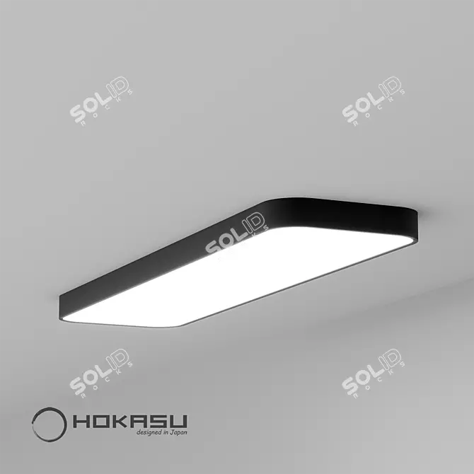 HOKASU Square-R: Bright, Natural, and Even Lighting 3D model image 3