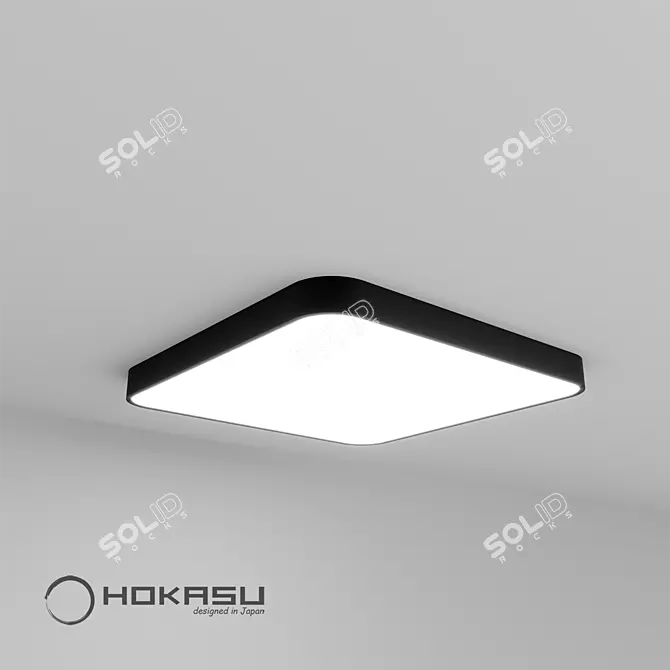 HOKASU Square-R LED Light 3D model image 1