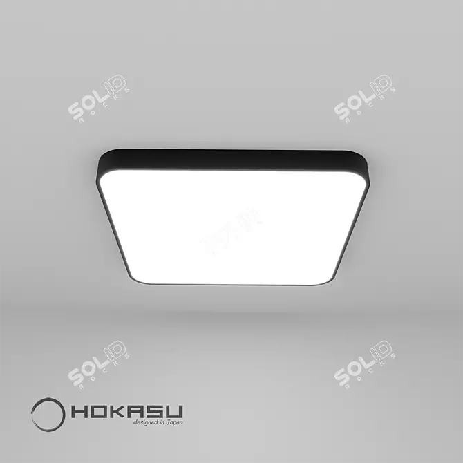 HOKASU Square-R LED Light 3D model image 2