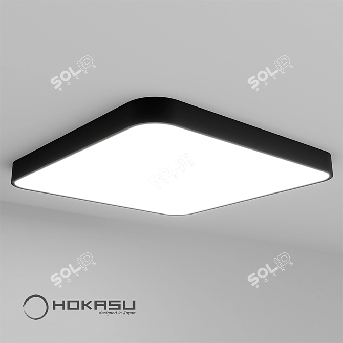 HOKASU Square-R LED Light 3D model image 4