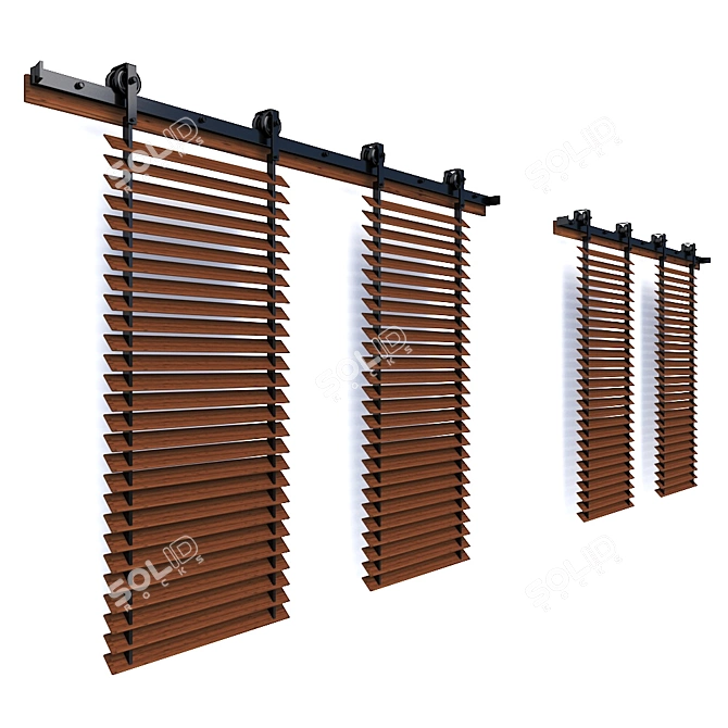 Stylish Window Shutters: Enhance Your Home 3D model image 4