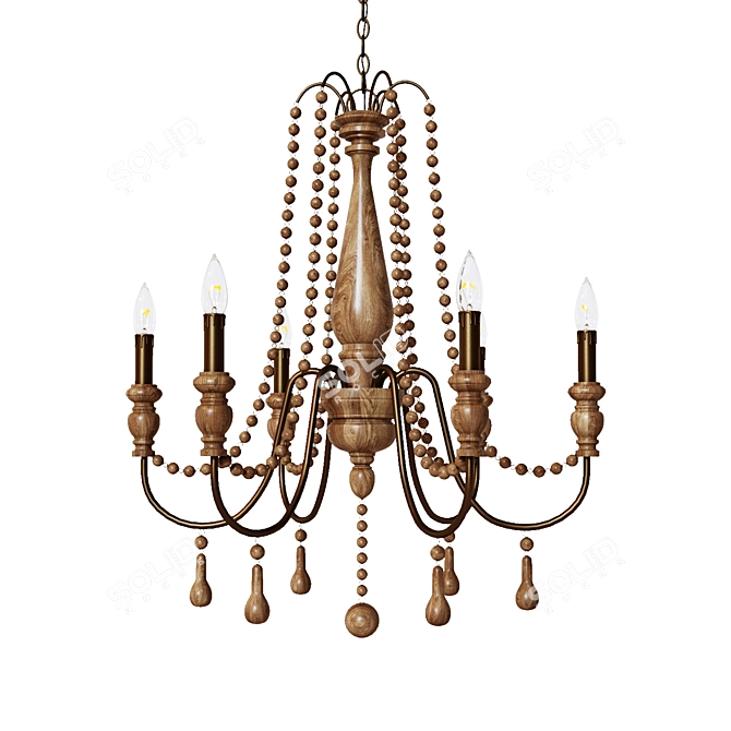 Elegance Illuminated: Jamie Young Chandelier 3D model image 1