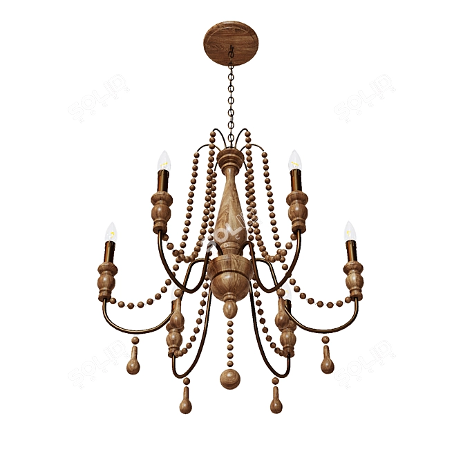 Elegance Illuminated: Jamie Young Chandelier 3D model image 2