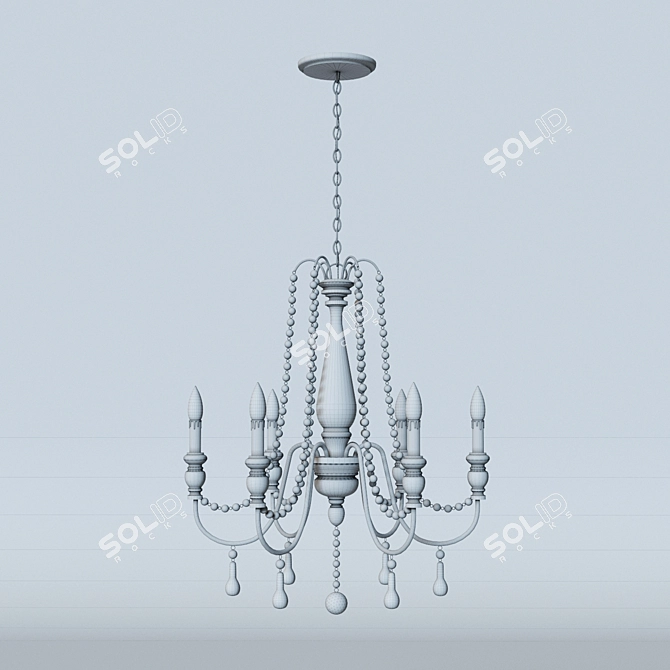 Elegance Illuminated: Jamie Young Chandelier 3D model image 4