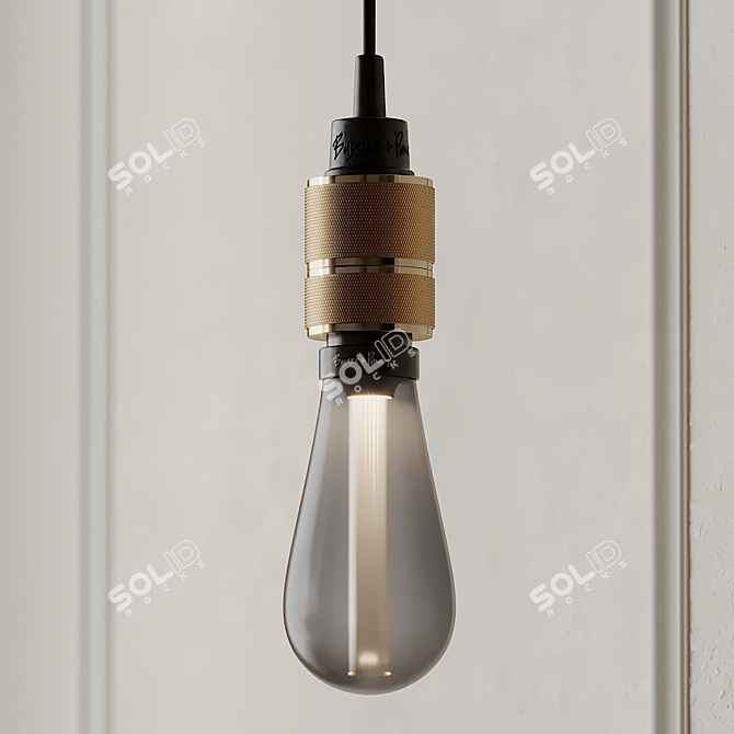 Nude Stone Hooked Wall Light - Elegant Lighting Solution 3D model image 5