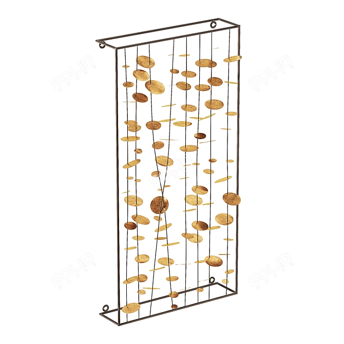 Metal Harmony Chimes Wall Art 3D model image 1