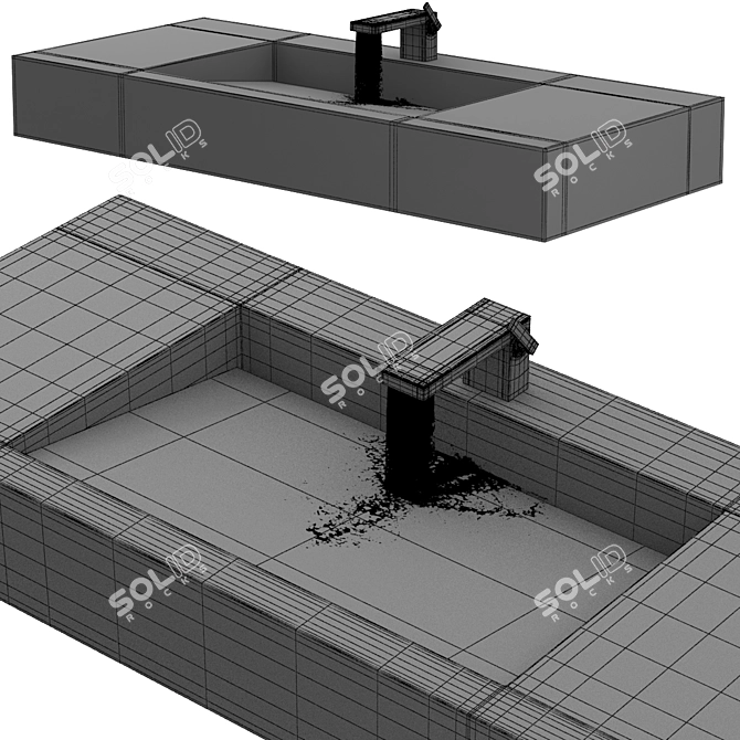 Stylish AXOR MYEDITION Faucet 3D model image 2