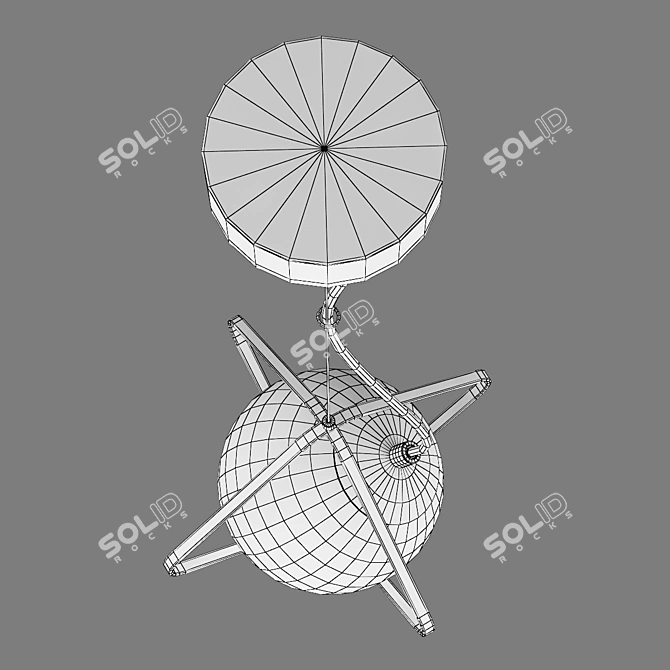 Modern Pendant Chandelier: 803317 Globo Lightstar 3D model image 4