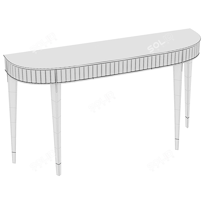 EDEN-ROCK Half Moon Console: A Timeless Design 3D model image 3