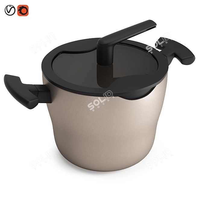 Sleek 5L Ikea Forbluffad Pot 3D model image 1