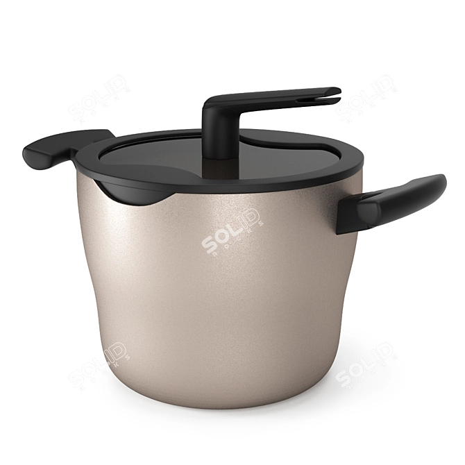 Sleek 5L Ikea Forbluffad Pot 3D model image 2