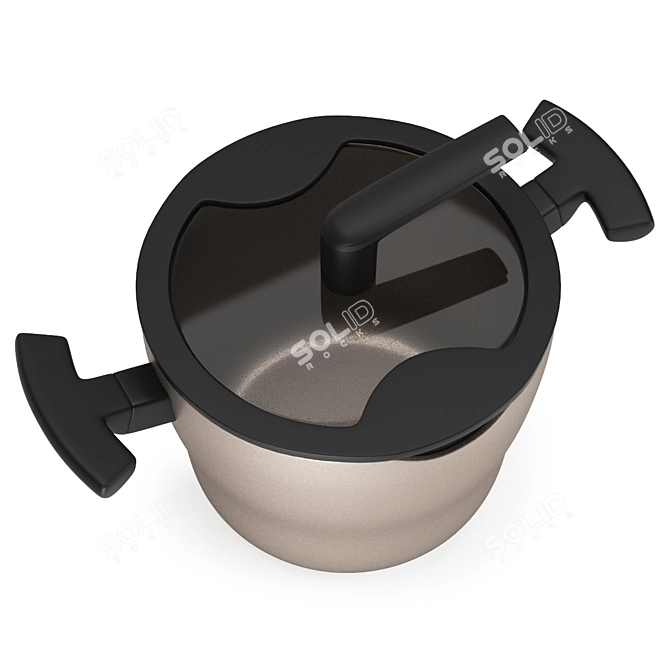 Sleek 5L Ikea Forbluffad Pot 3D model image 3