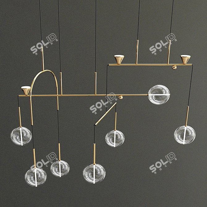 Ethereal Dewdrops Chandelier 3D model image 3