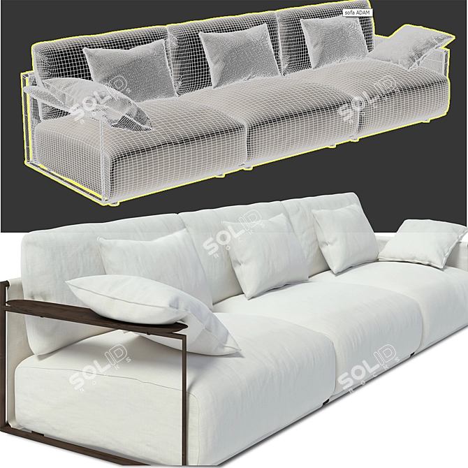 CARLO COLOMBO Glorgetti ADAM Sofa 3D model image 5