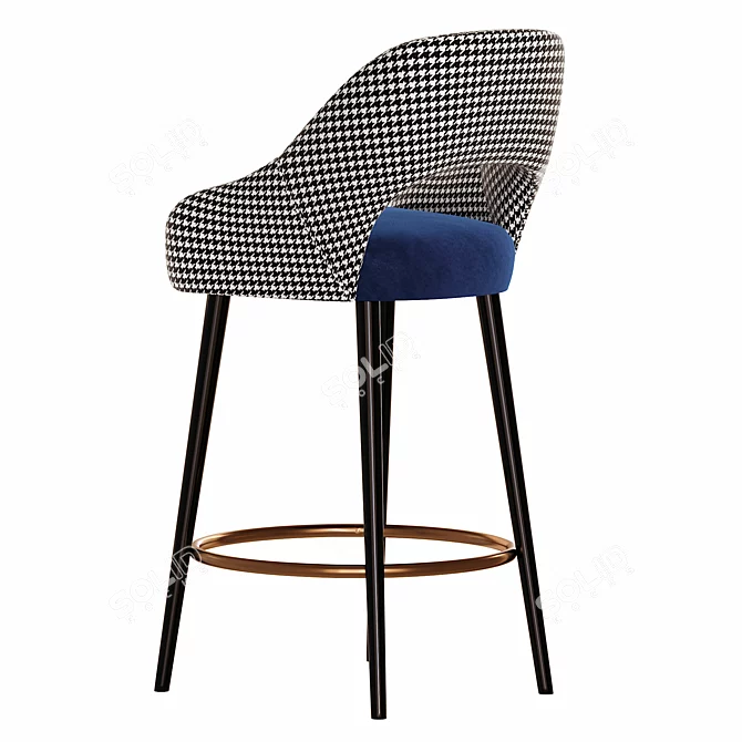 Lola Mambo Bar Stool: Stylish Seating Solution 3D model image 2