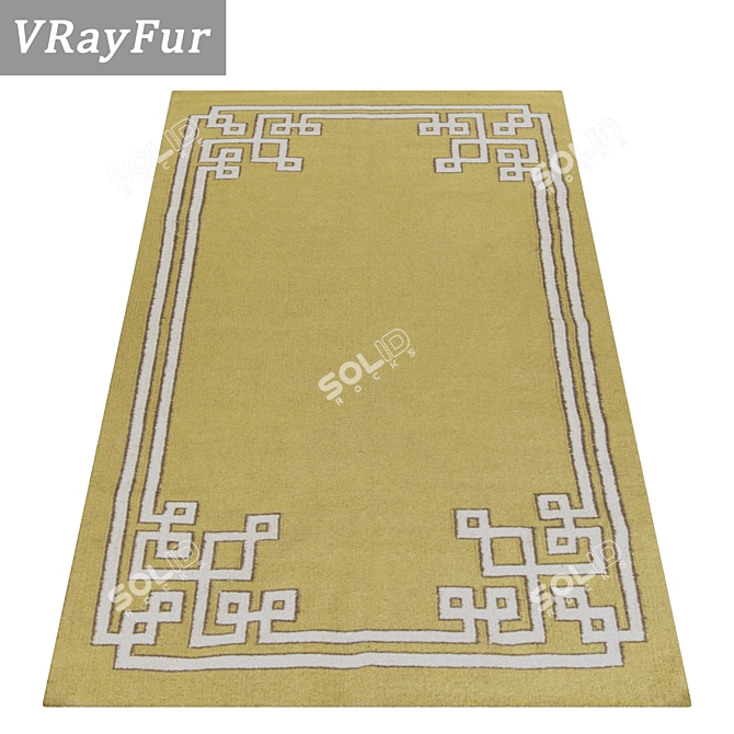 Luxury Carpet Set with High-Quality Textures 3D model image 2