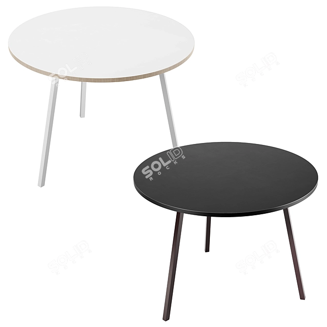 Minimalist Hay Loop Stand Table 3D model image 2