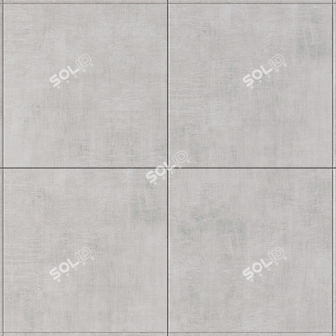 Stylish Concrete Wall Tiles 3D model image 2