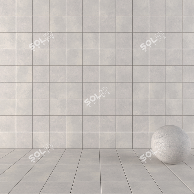 CORE Concrete Tiles Set 3D model image 1