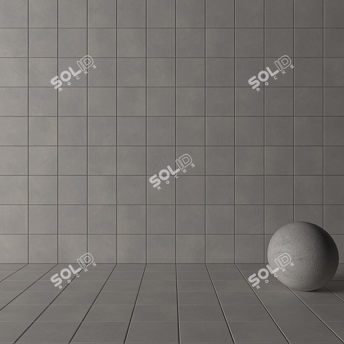 CORE Concrete Tiles Set 3D model image 3