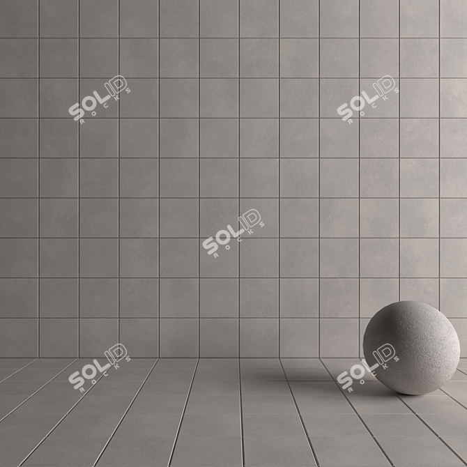 CORE Concrete Tiles Set 3D model image 4