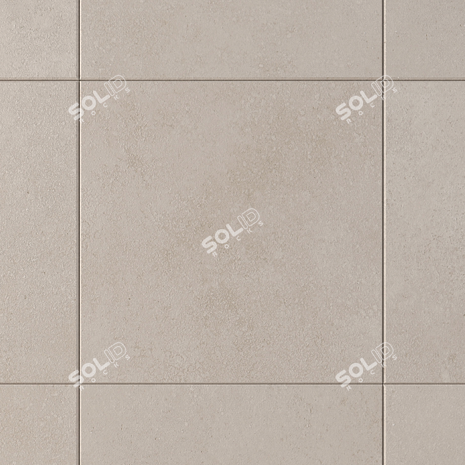 Concrete Core Beige Wall Tiles 3D model image 2