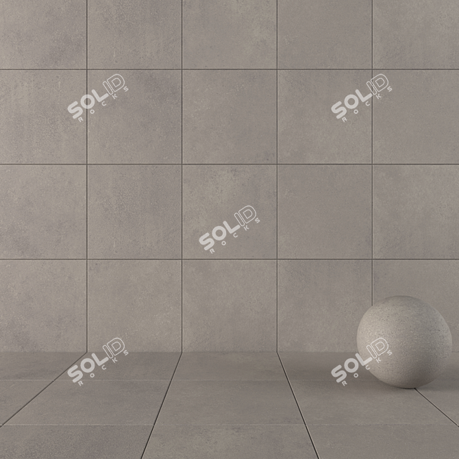 CORE FUME Concrete Wall Set 3D model image 1