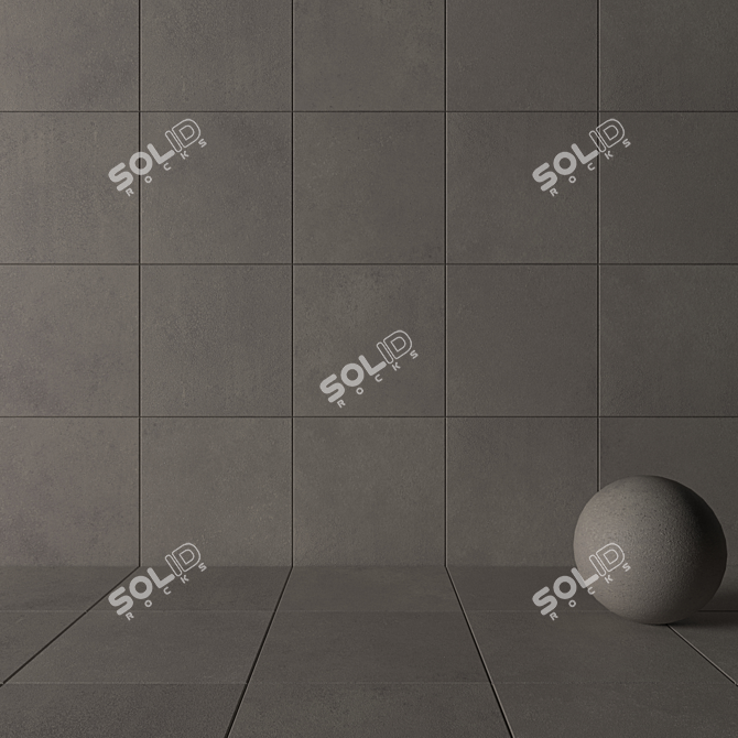 CORE FUME Concrete Wall Set 3D model image 3