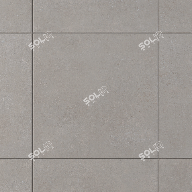 Concrete Gray Wall Tiles 3D model image 2