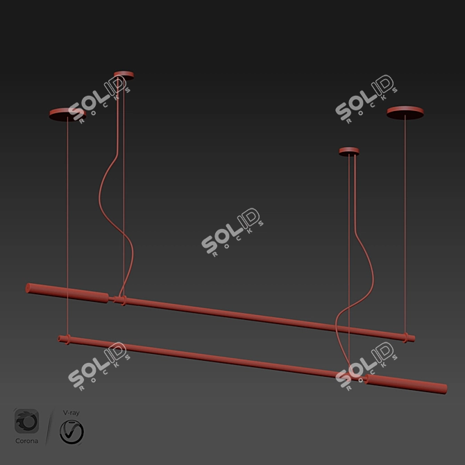 Colibrì LED Suspension Lamp Set 3D model image 2