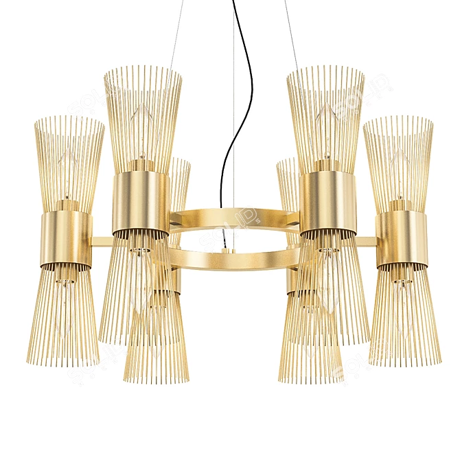 Elegant Orso Chandelier 12 3D model image 1